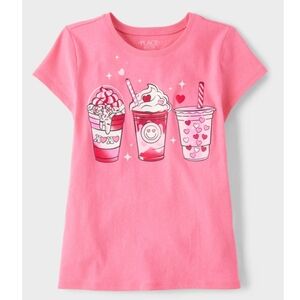 Girls Valentine's Day Milkshake Graphic Tee XL